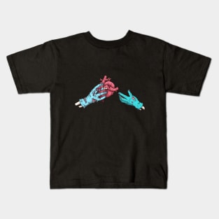 Zombie Hand Giving A Heart Kids T-Shirt